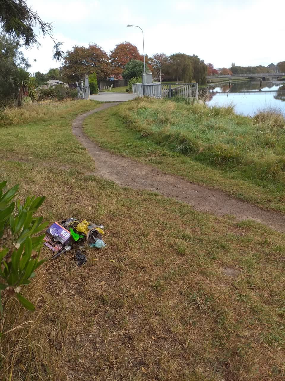 The photograph attached to this rubbish/recycling report