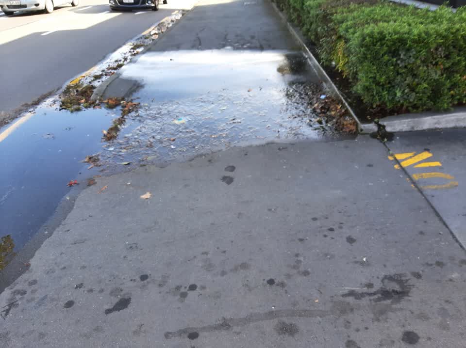 The photograph attached to this water leak report
