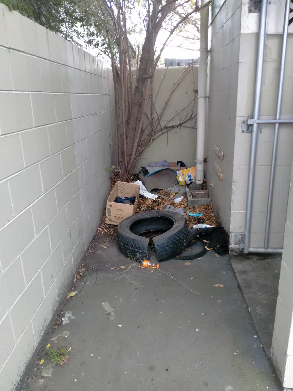 The photograph attached to this rubbish/recycling report