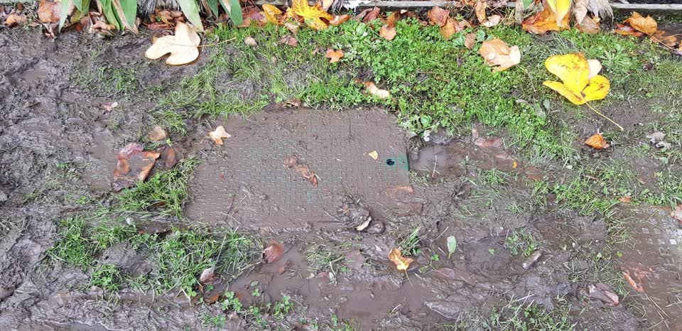 The photograph attached to this water leak report