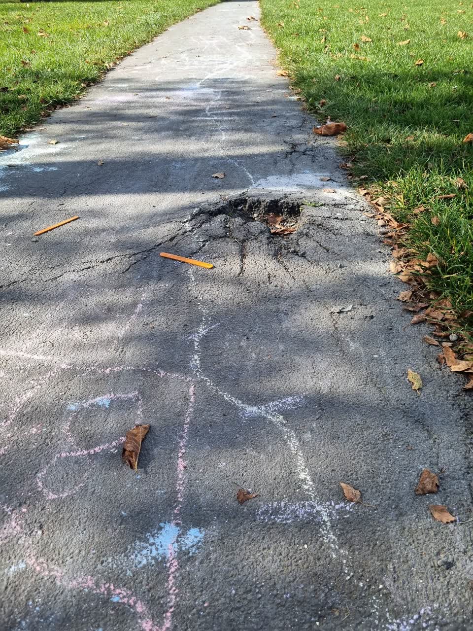 The photograph attached to this roading/streets report