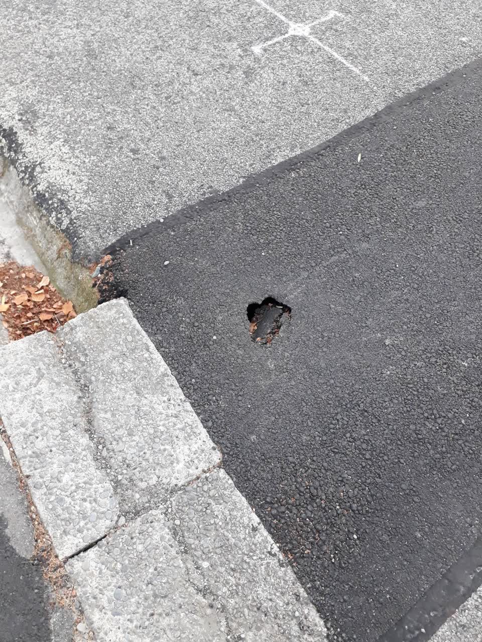 The photograph attached to this roading/streets report