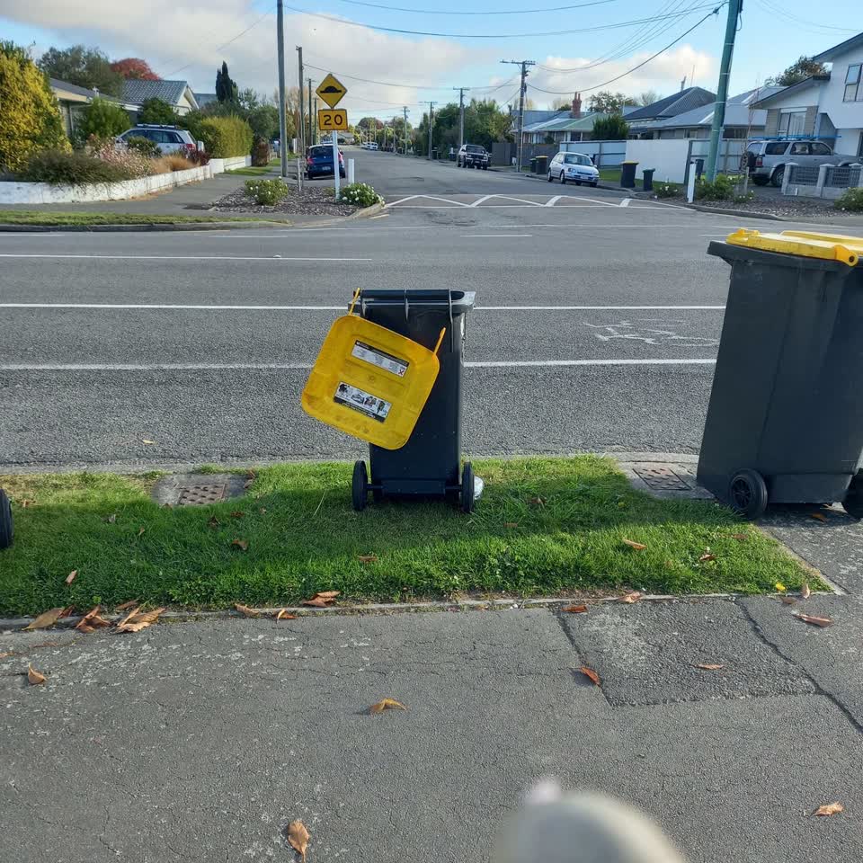 The photograph attached to this rubbish/recycling report