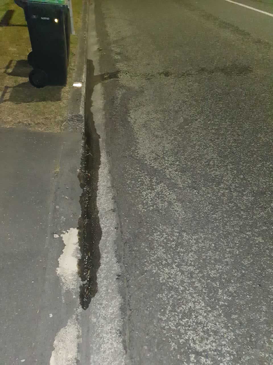 The photograph attached to this water leak report