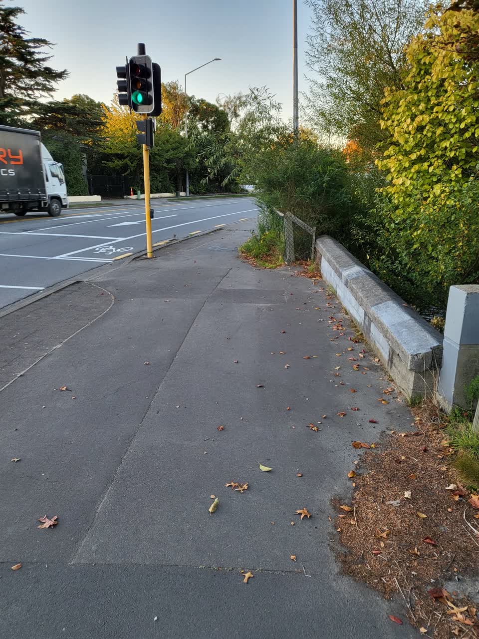 The photograph attached to this roading/streets report