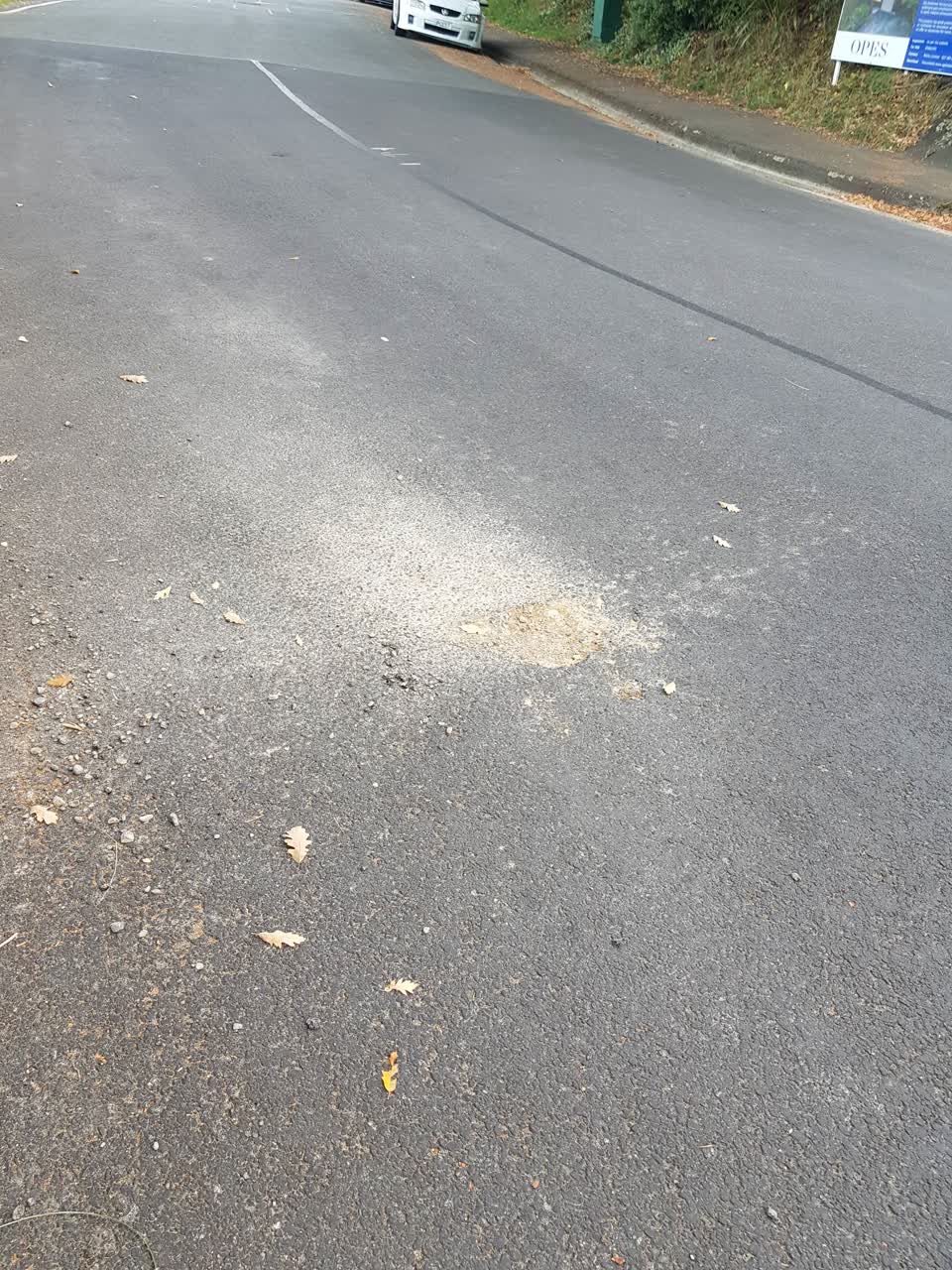 The photograph attached to this roading/streets report