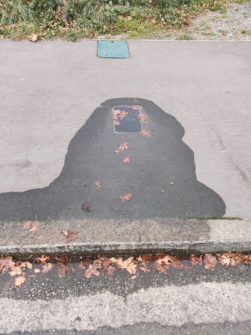 The photograph attached to this water leak report