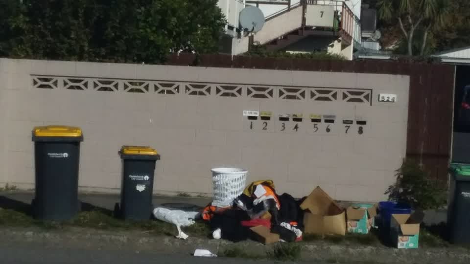 The photograph attached to this rubbish/recycling report