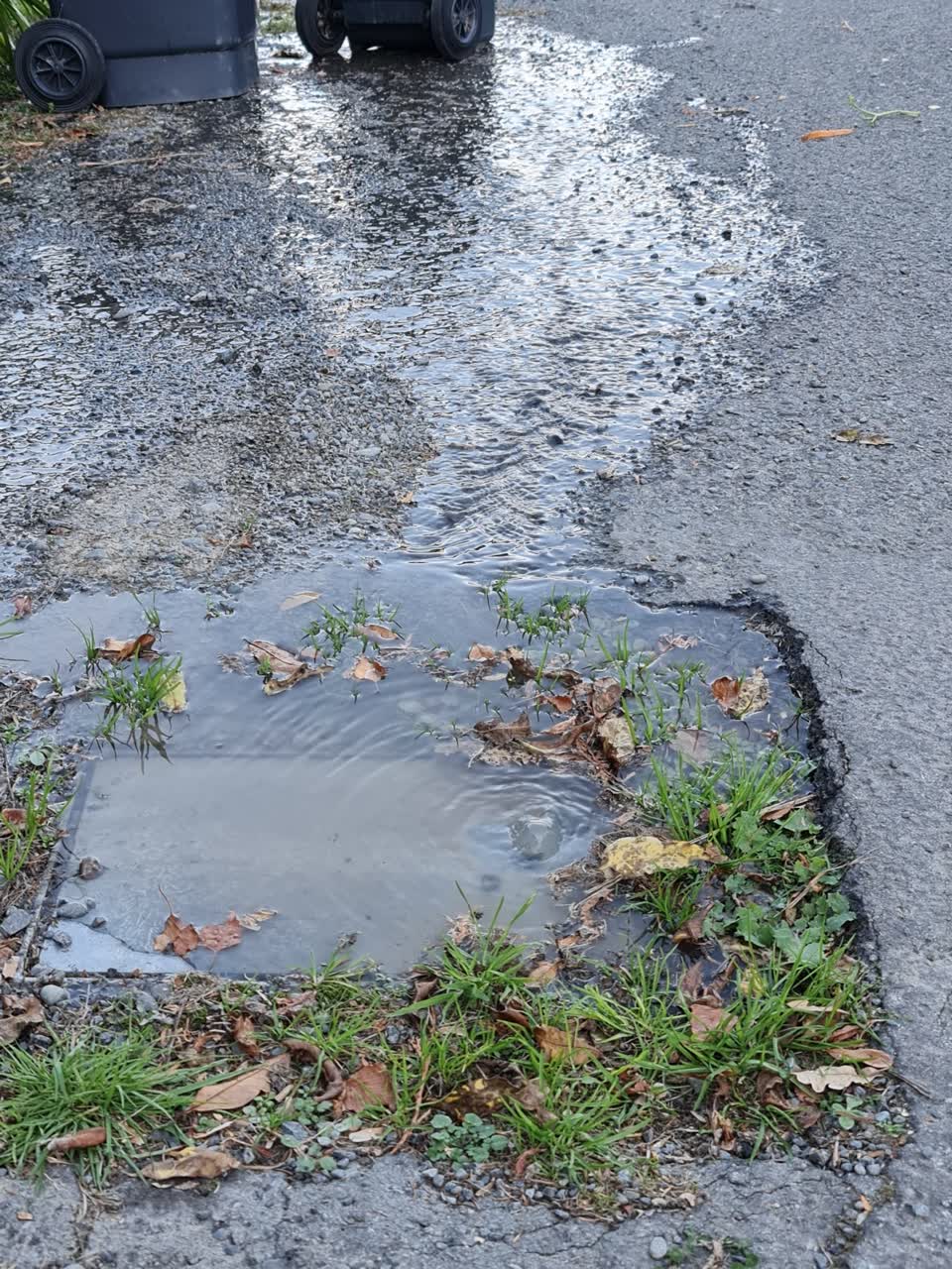 The photograph attached to this flooding report