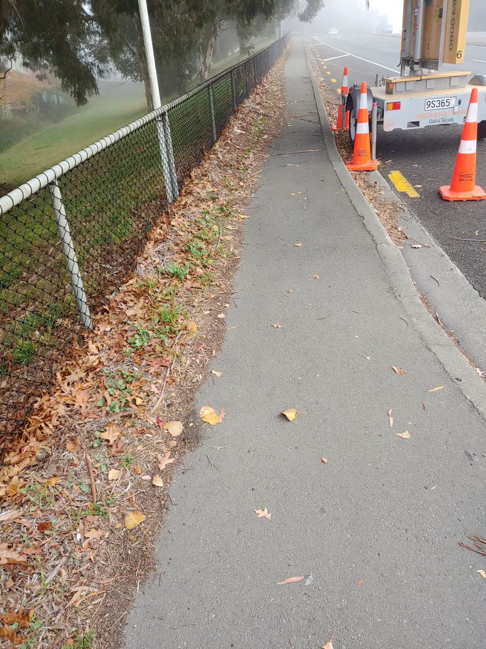 The photograph attached to this roading/streets report
