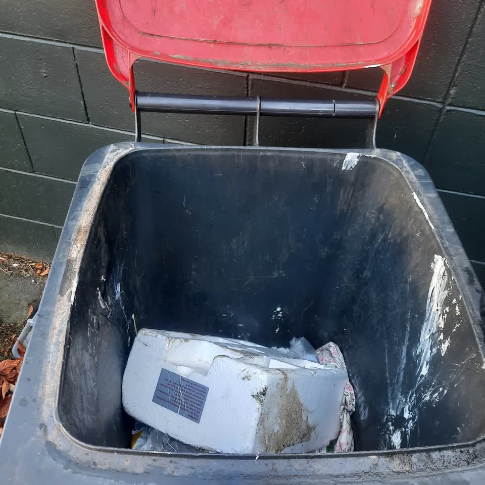 The photograph attached to this rubbish/recycling report