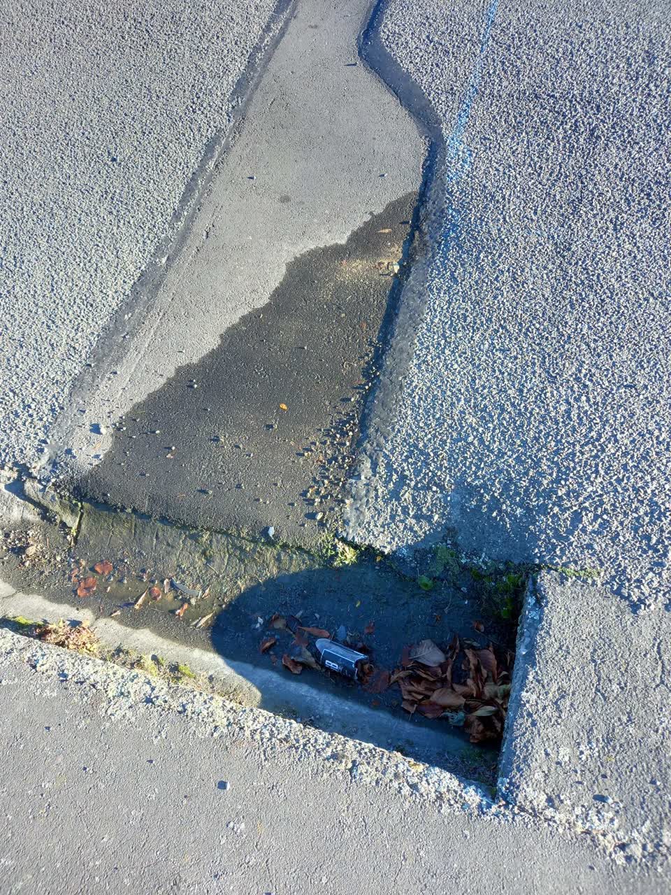 The photograph attached to this water leak report