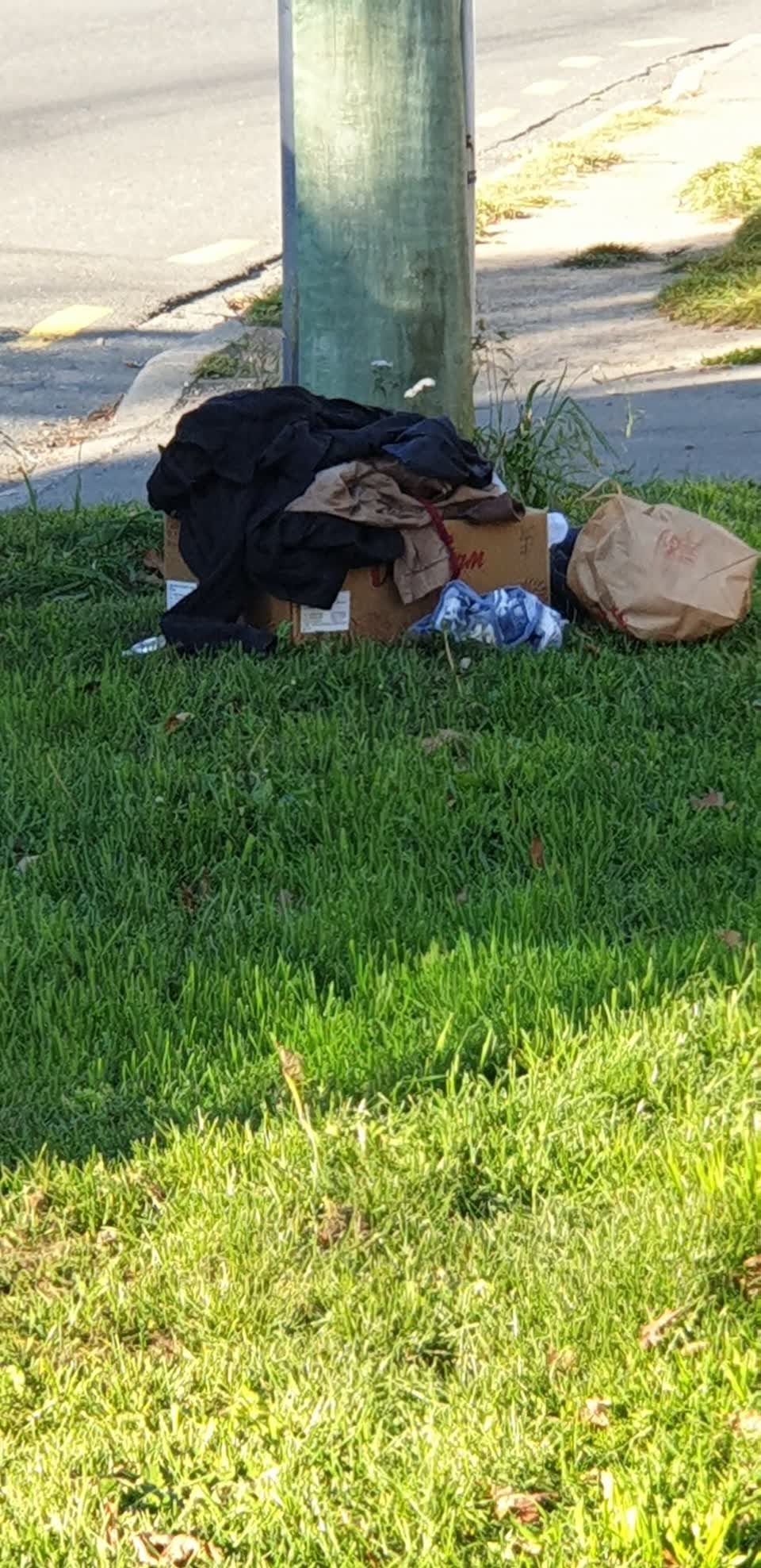 The photograph attached to this rubbish/recycling report