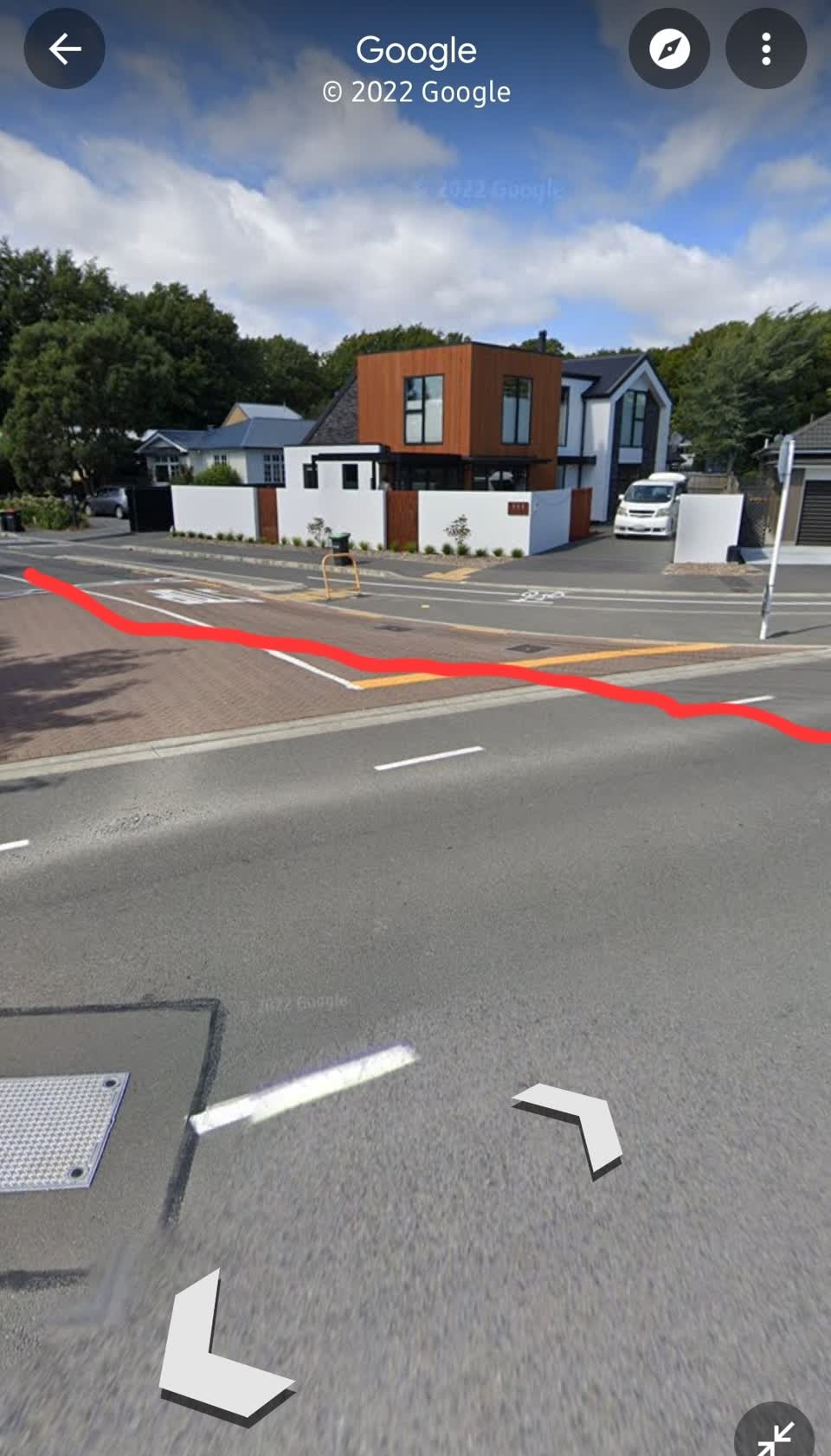 The photograph attached to this roading/streets report