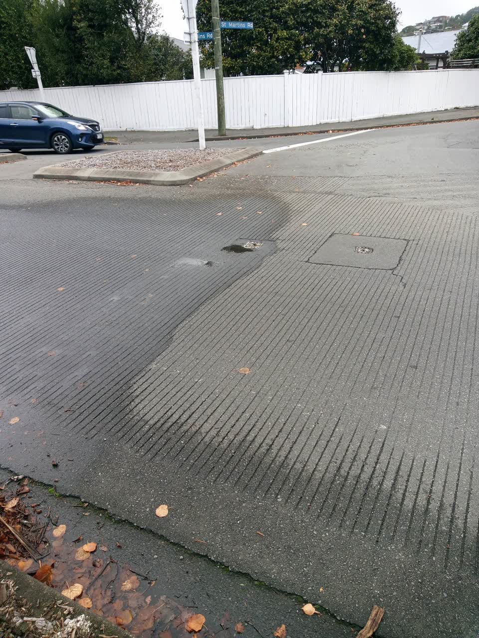 The photograph attached to this water leak report