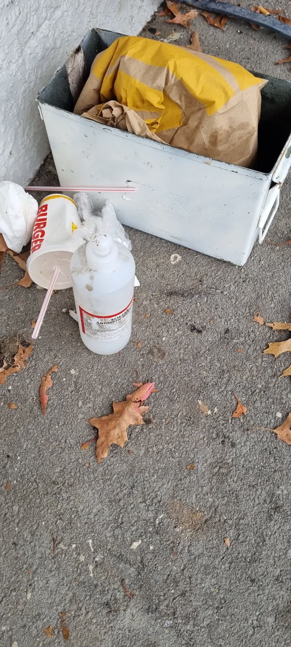 The photograph attached to this rubbish/recycling report