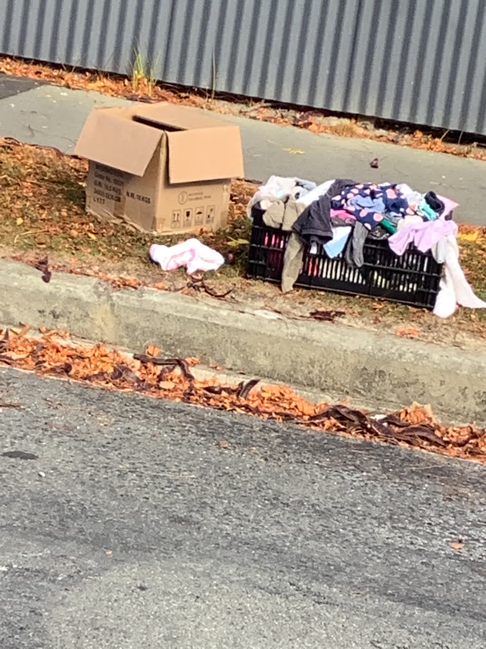 The photograph attached to this rubbish/recycling report
