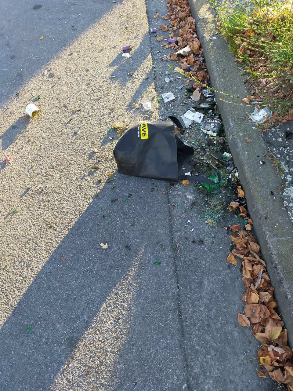 The photograph attached to this roading/streets report