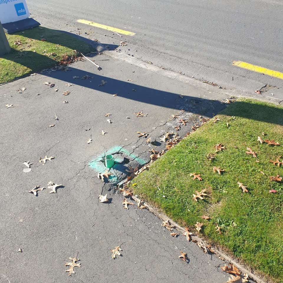 The photograph attached to this roading/streets report