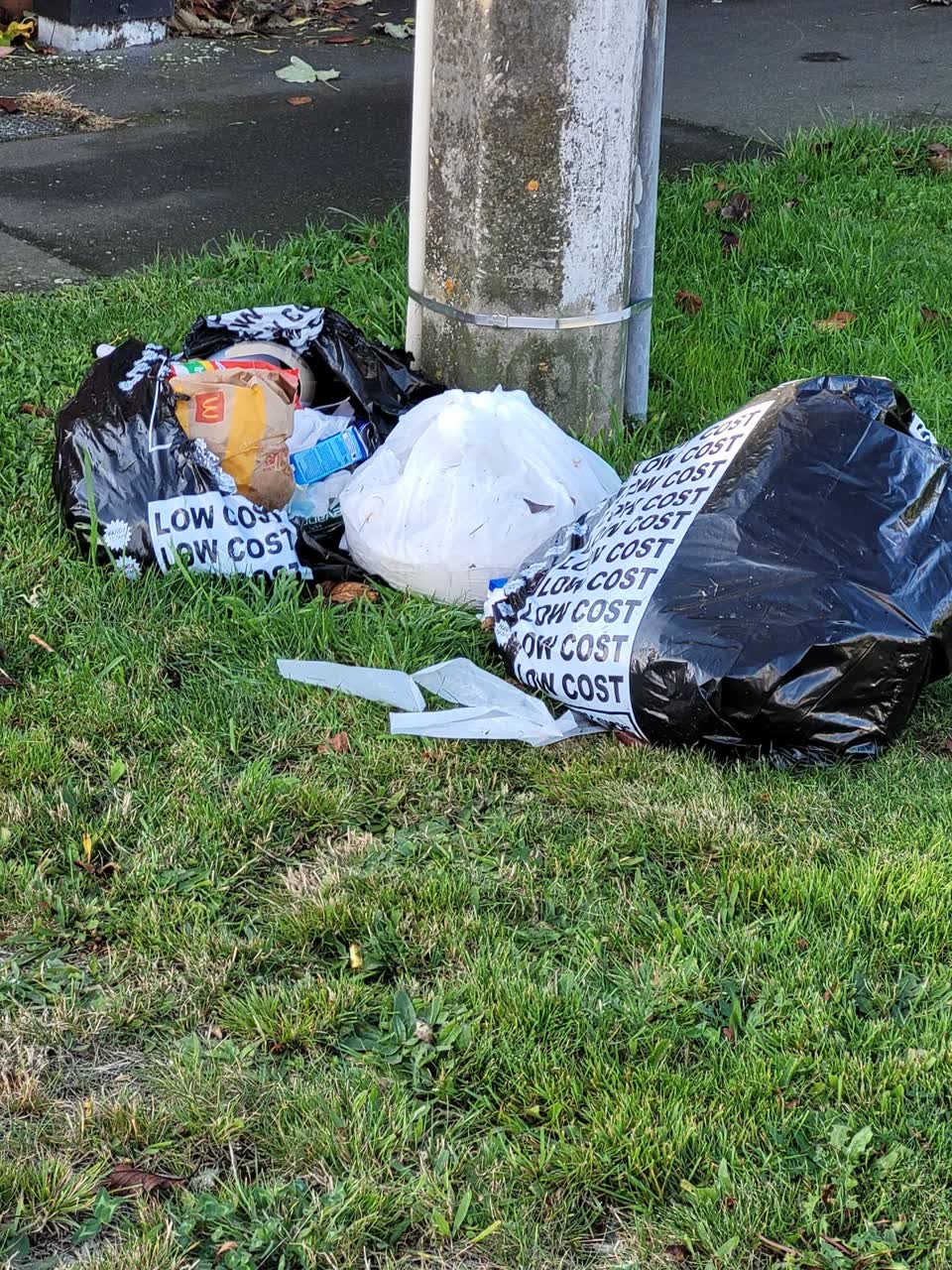 The photograph attached to this rubbish/recycling report