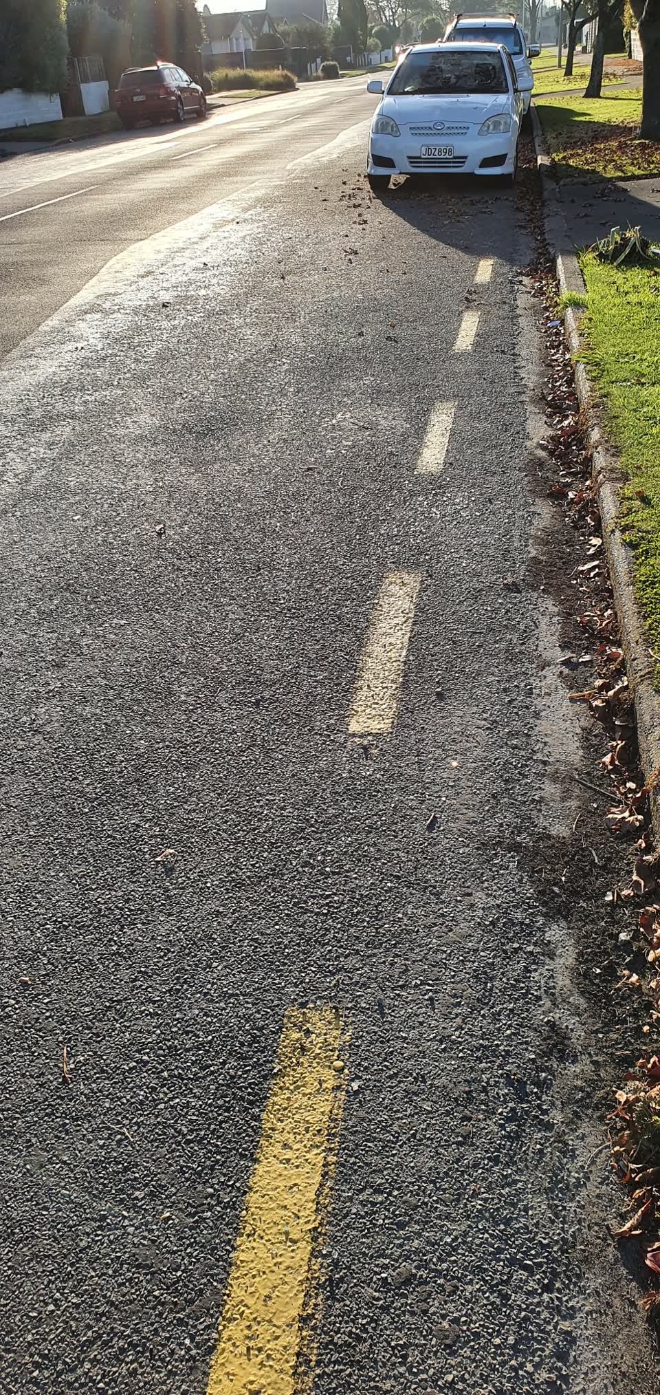 The photograph attached to this roading/streets report