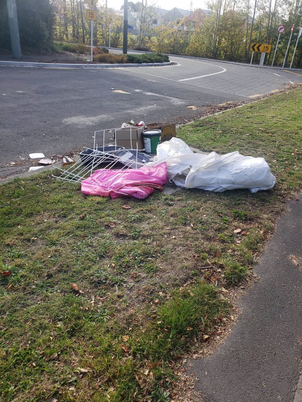 The photograph attached to this rubbish/recycling report