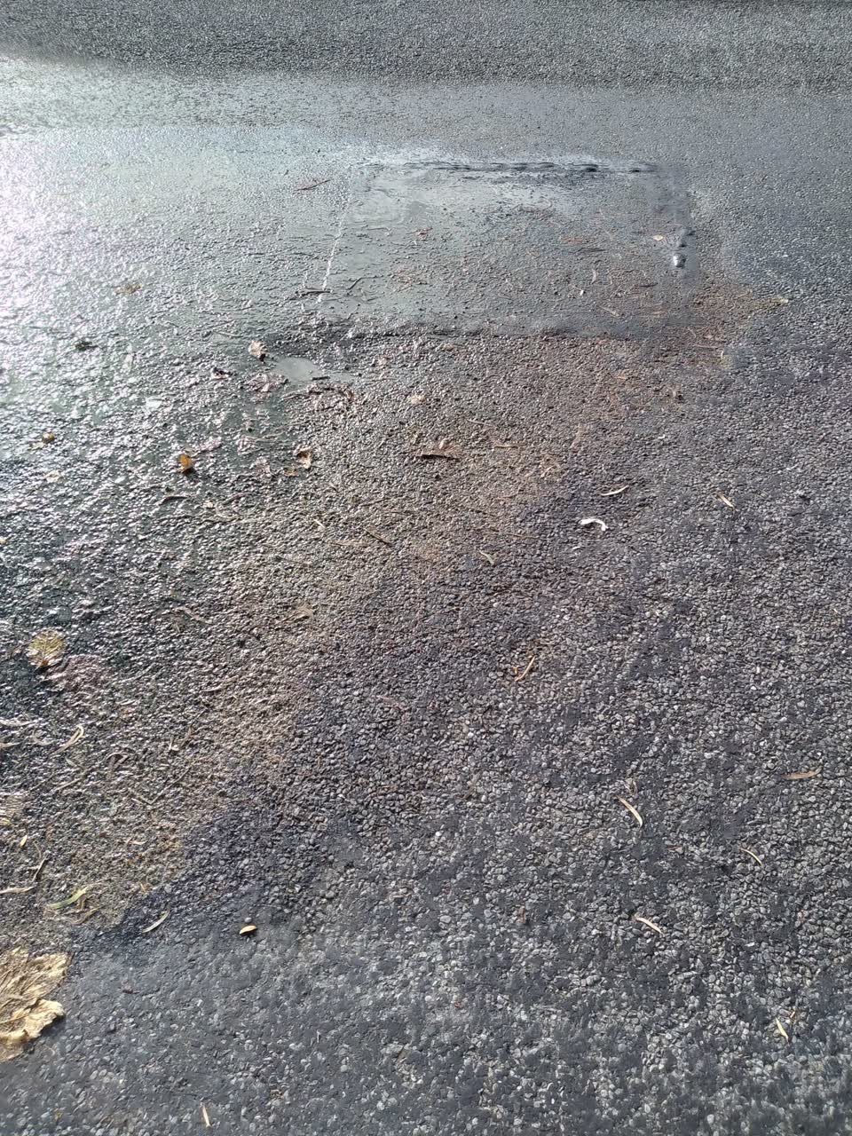 The photograph attached to this roading/streets report