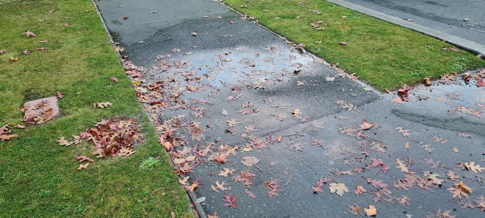 The photograph attached to this water leak report