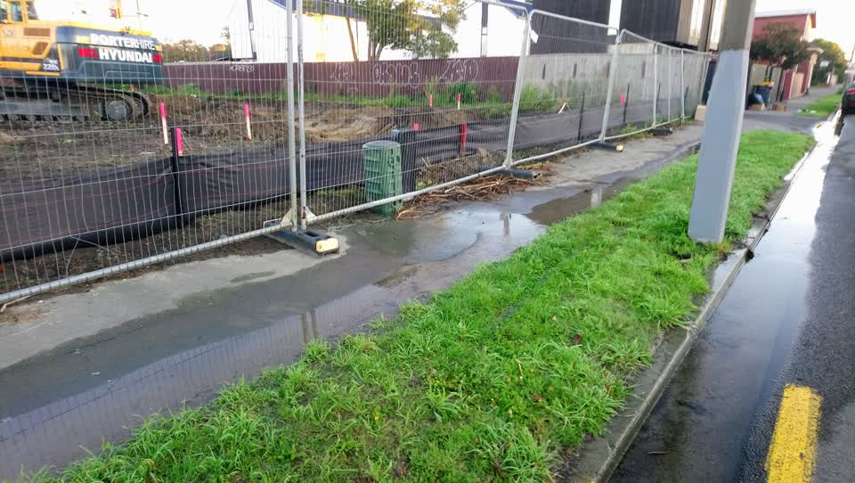 The photograph attached to this water leak report