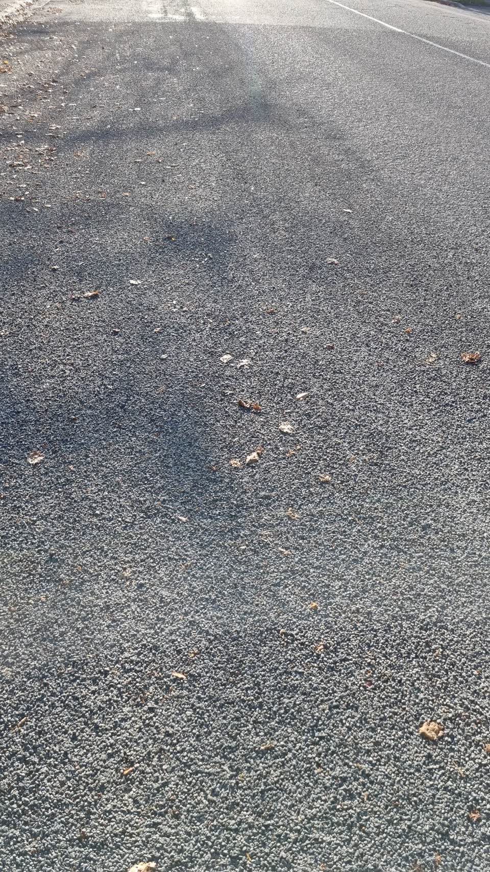 The photograph attached to this roading/streets report