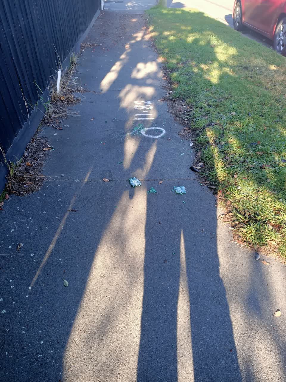 The photograph attached to this roading/streets report
