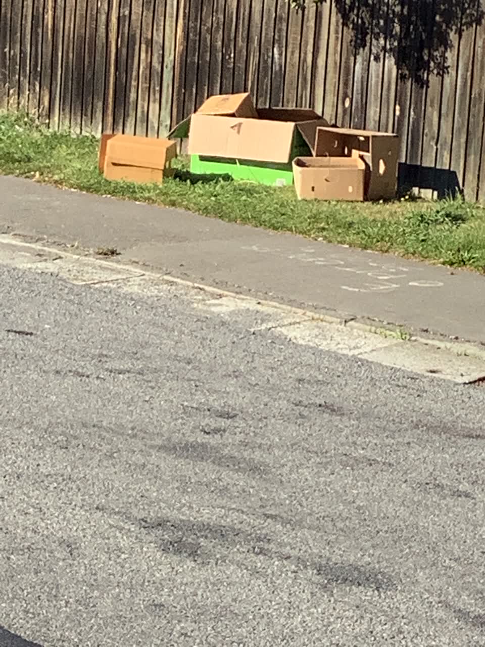 The photograph attached to this rubbish/recycling report