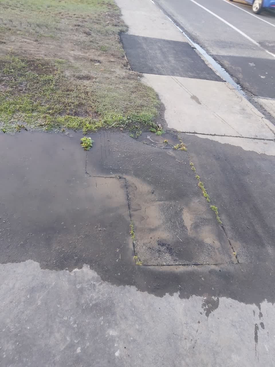 The photograph attached to this water leak report