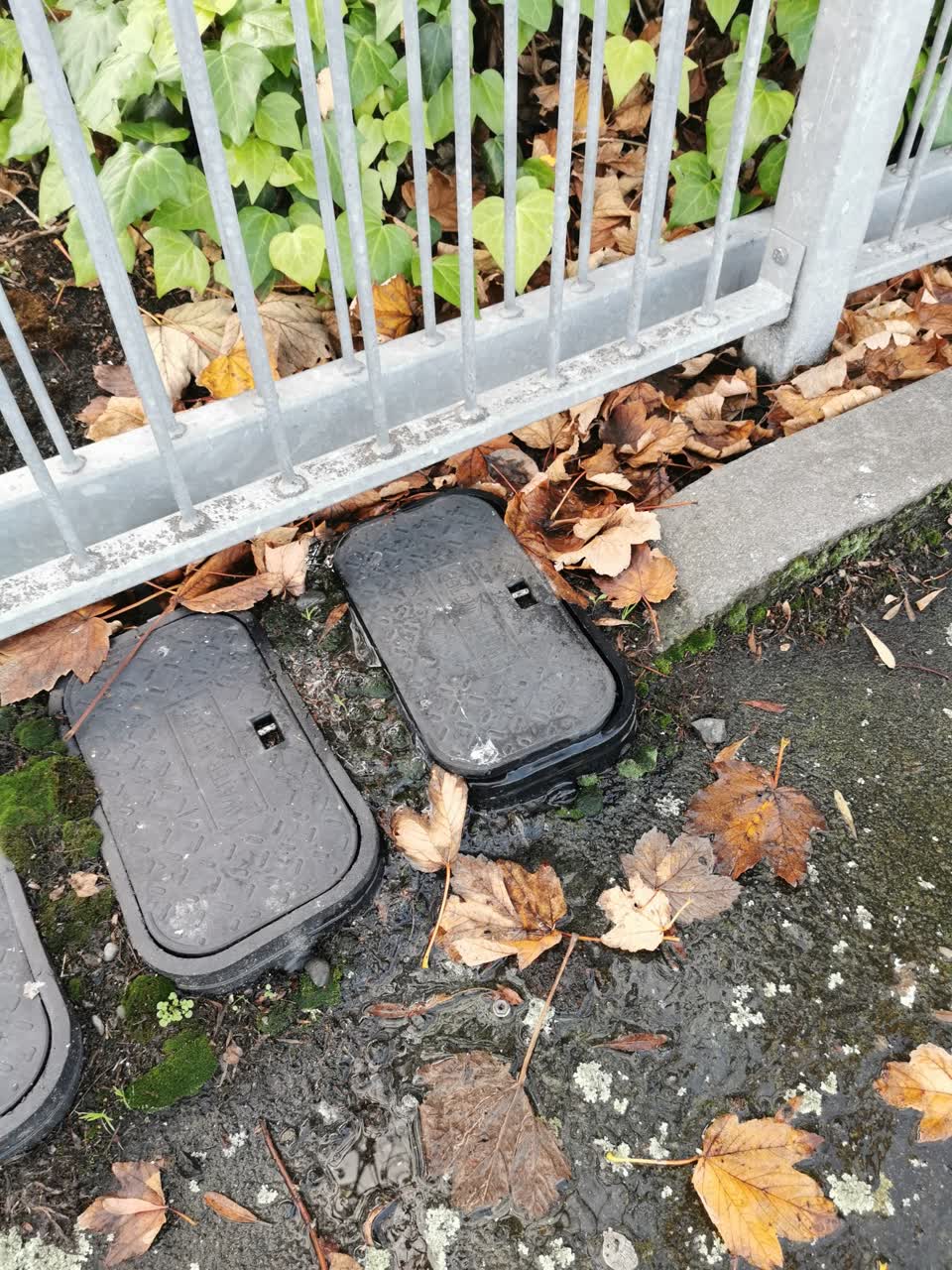 The photograph attached to this water leak report