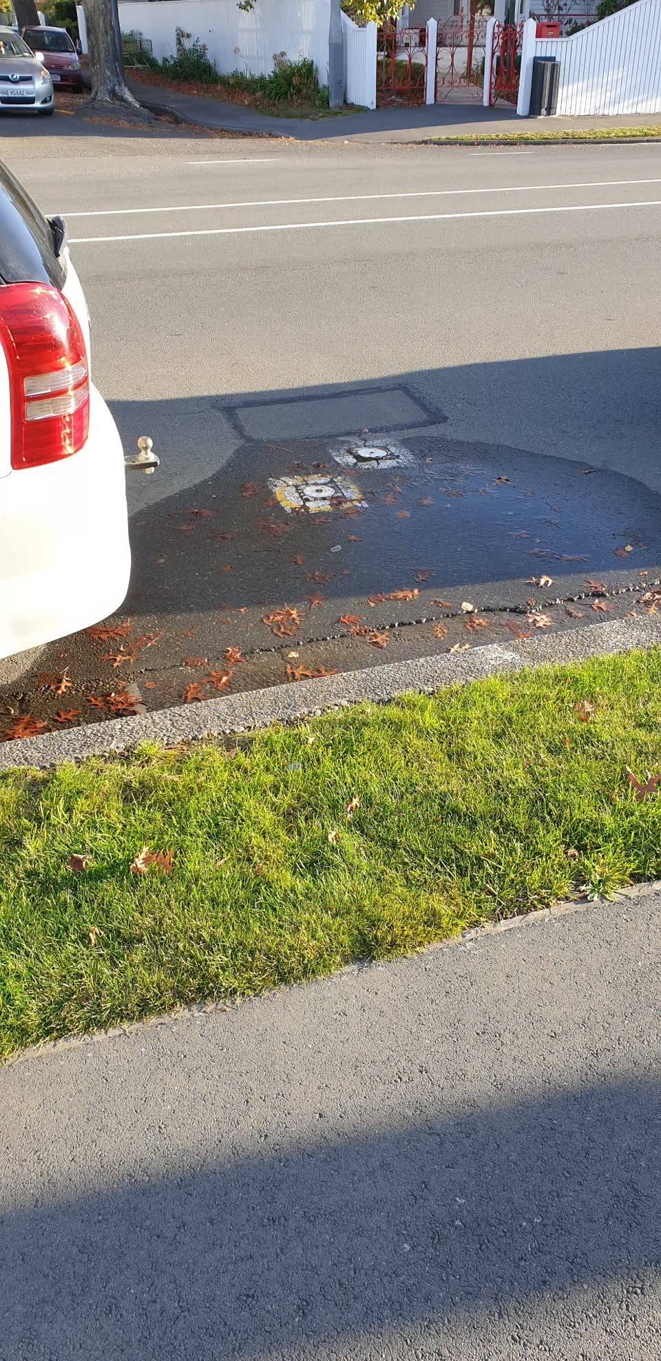 The photograph attached to this water leak report