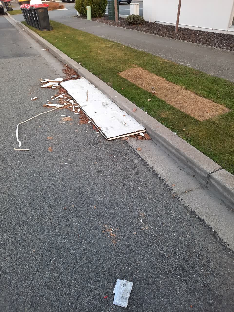 The photograph attached to this rubbish/recycling report