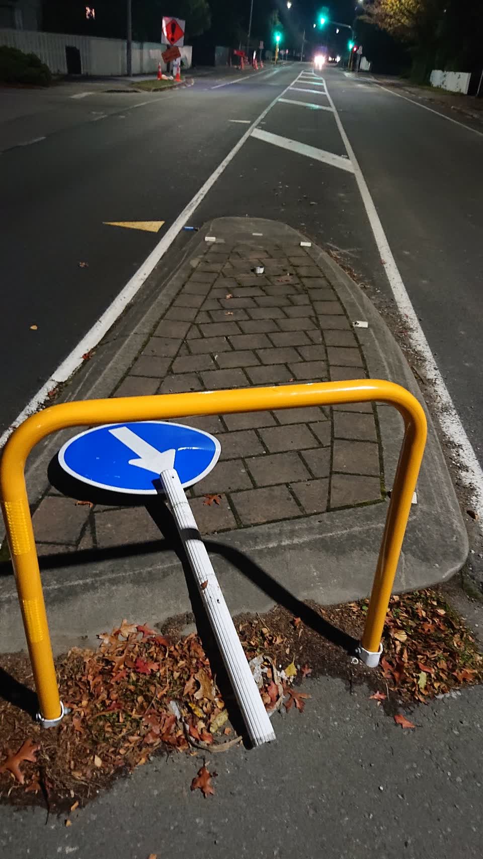 The photograph attached to this roading/streets report