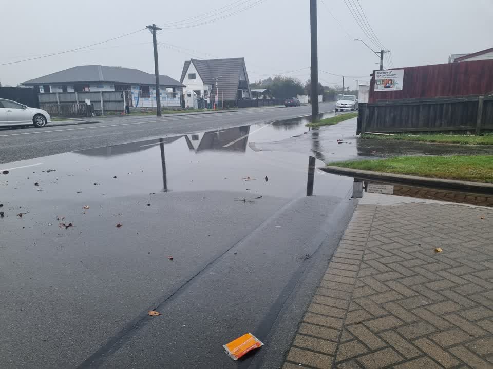 The photograph attached to this flooding report