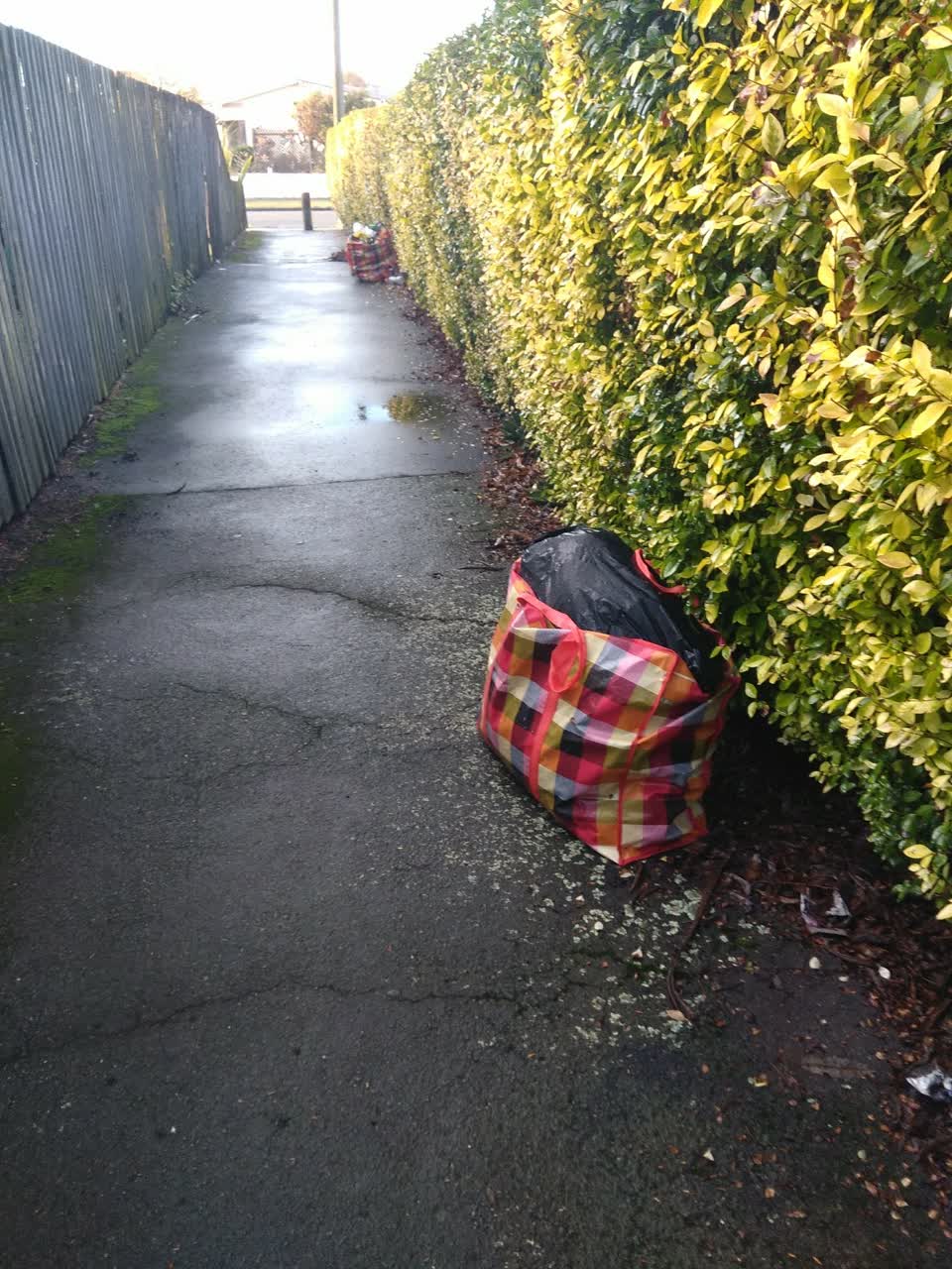 The photograph attached to this rubbish/recycling report