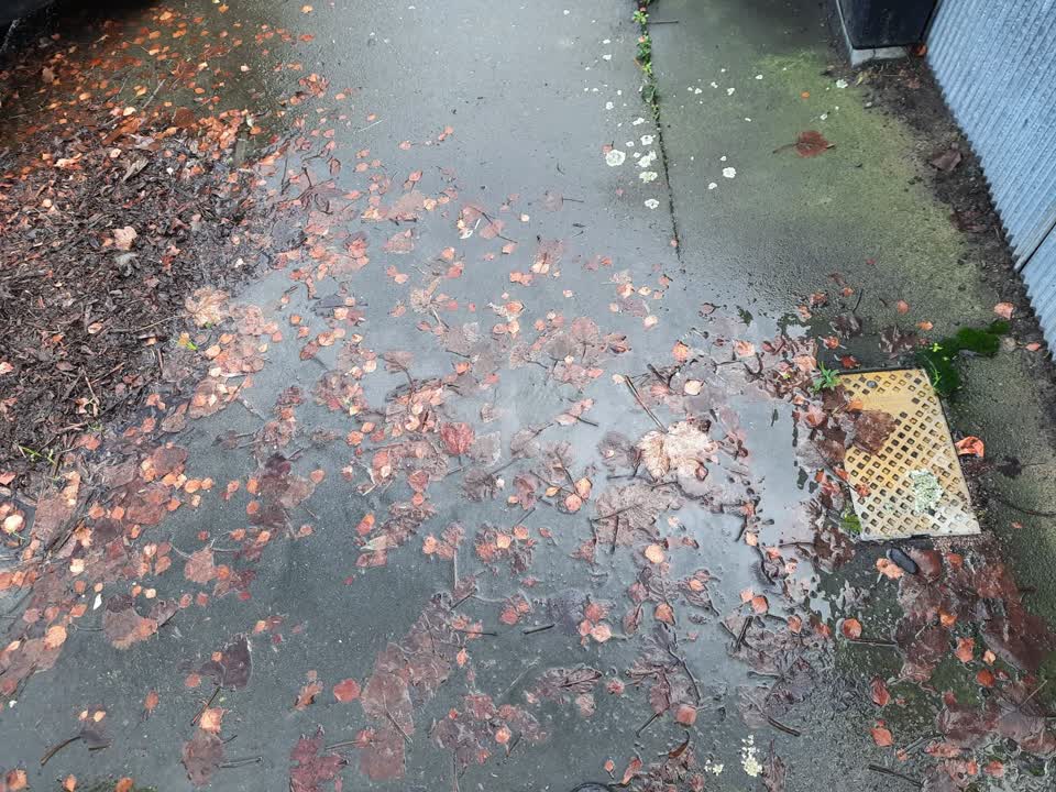 The photograph attached to this water leak report