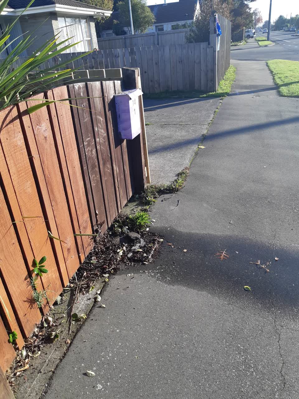 The photograph attached to this water leak report