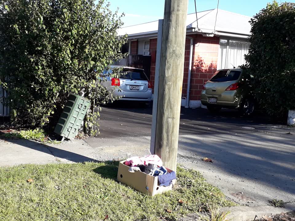 The photograph attached to this rubbish/recycling report