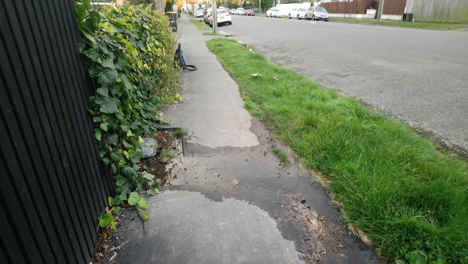 The photograph attached to this water leak report