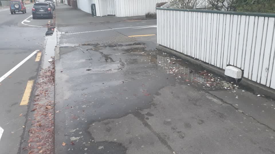 The photograph attached to this water leak report