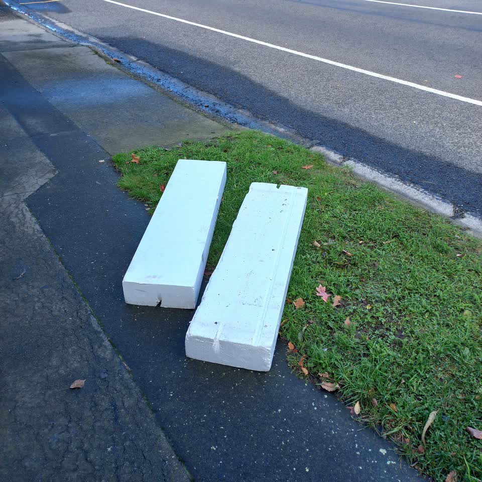 The photograph attached to this rubbish/recycling report