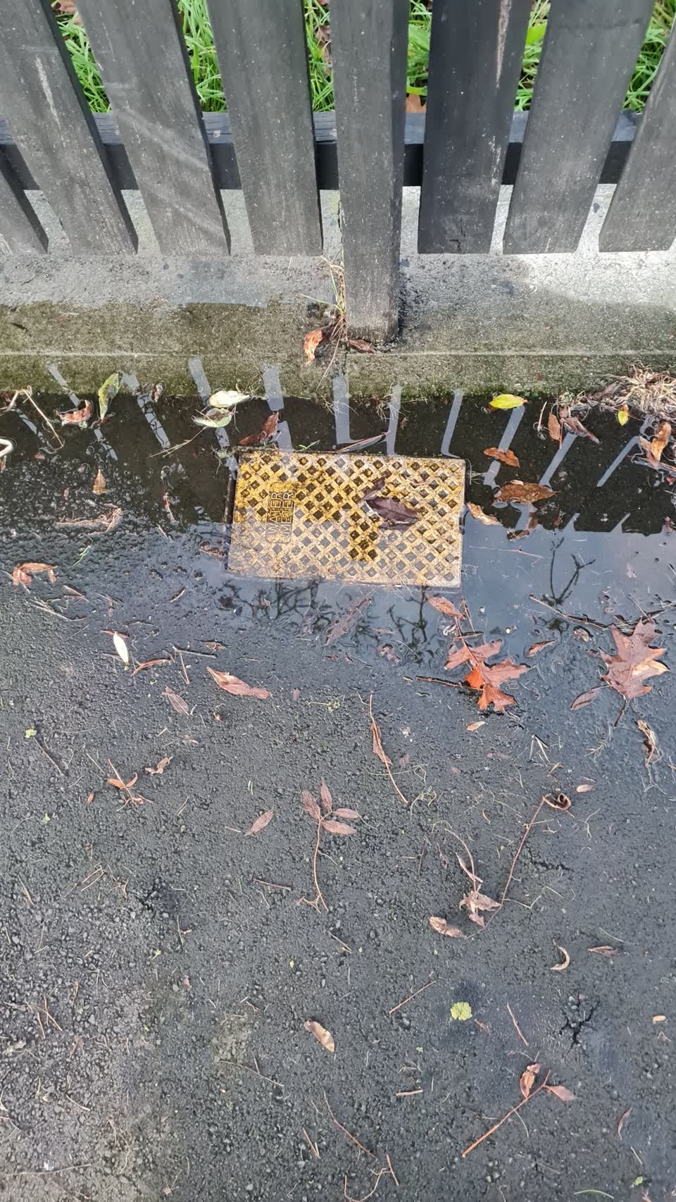 The photograph attached to this water leak report