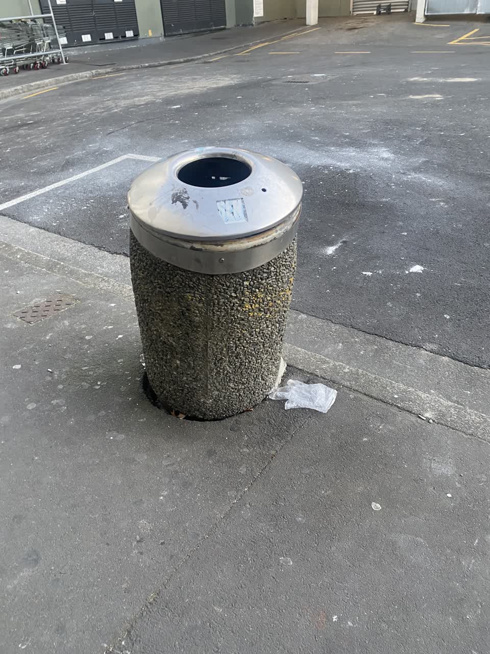The photograph attached to this rubbish/recycling report