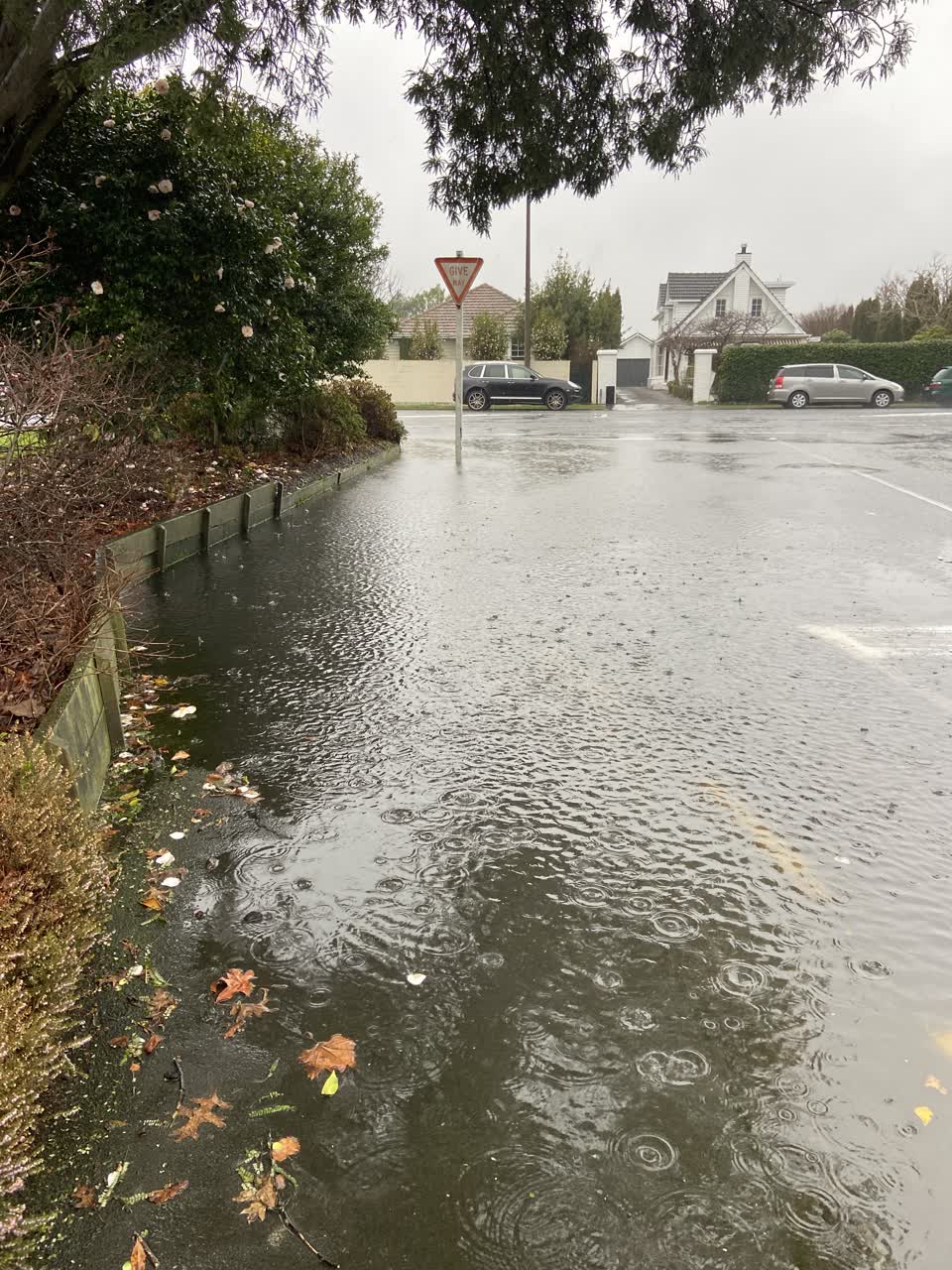 The photograph attached to this flooding report