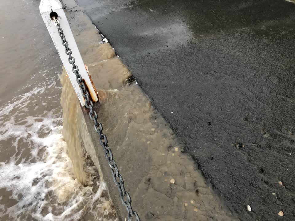 The photograph attached to this water leak report