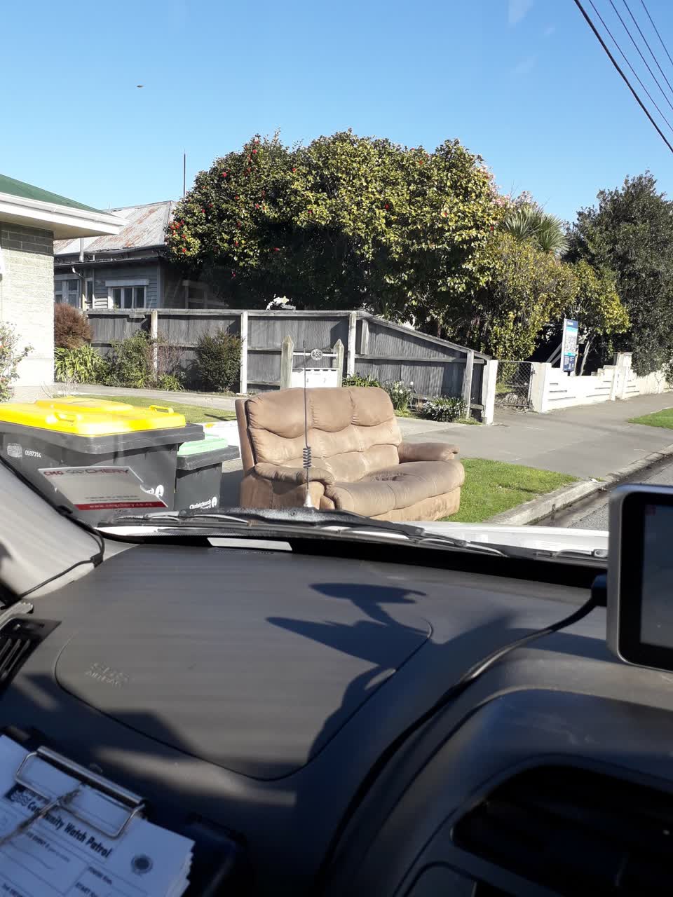 The photograph attached to this dumped rubbish report